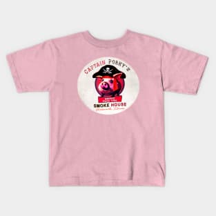 Captain Porky's Smoke House • Wadsworth, Illinois Kids T-Shirt